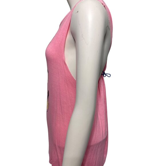 Aeropostale Bananas Pink Banana Muscle Tank Size Medium - Picture 2 of 8